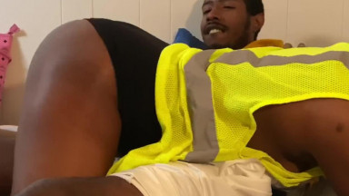 construction worker during lunch