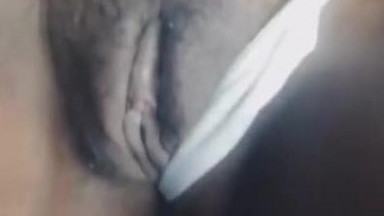 White panty aside fingering